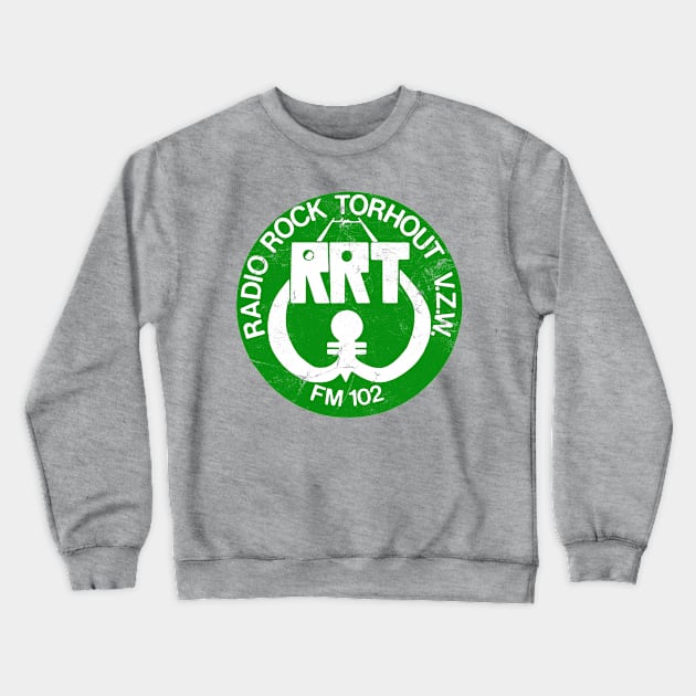 Radio Rock Belgium / 70s Radio Station Crewneck Sweatshirt by CultOfRomance